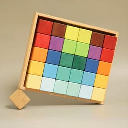 Wooden Toys – Rainbow Blocks Set