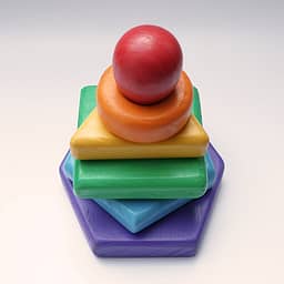 Wooden Stacker Toys – Shape