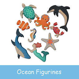 Wooden Ocean Animal Toys