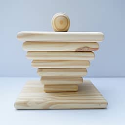 Wooden Stacker Toys – Square Pyramid