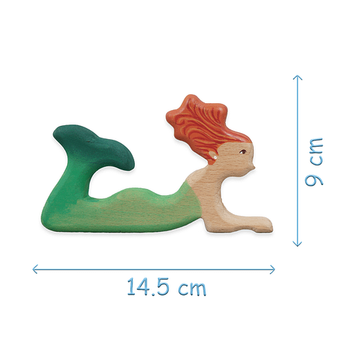 Wooden Ocean Mermaid Toys With Dimension
