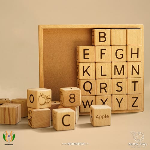 wooden Educational Blocks Set toys with box