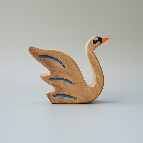 Handcrafted Wooden Swan Toy