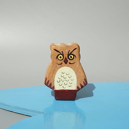 Colorful Wooden Owl Toy