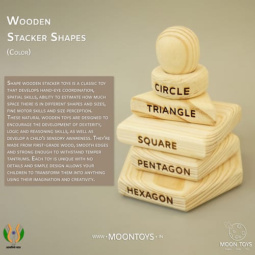 wooden shape toy with details