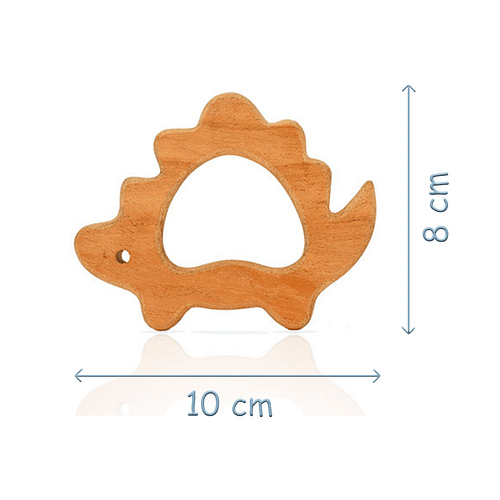 wooden teether Toy - turtle dimension