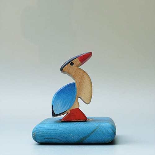 Colorful Wooden Egret Toy