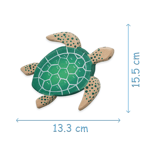 Wooden Ocean Turtle Toys With Dimension