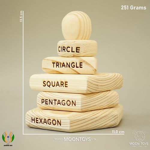 wooden shape toys with dimension