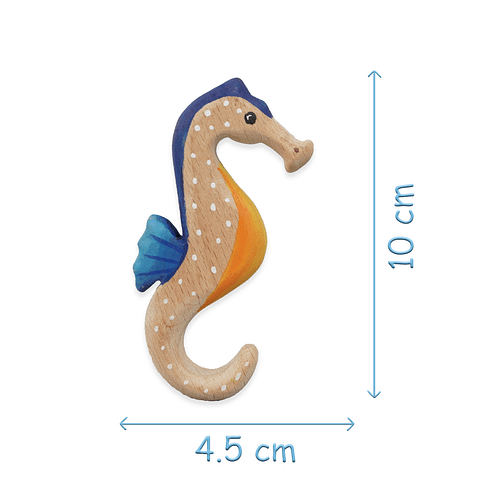 Wooden Ocean Horse Toys With Dimension