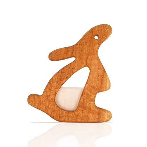 Wooden Rabbit Teethe Toy