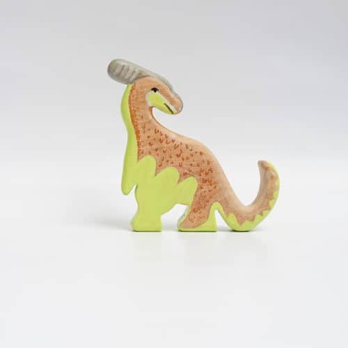 Chemical-free wooden dinosaur toy