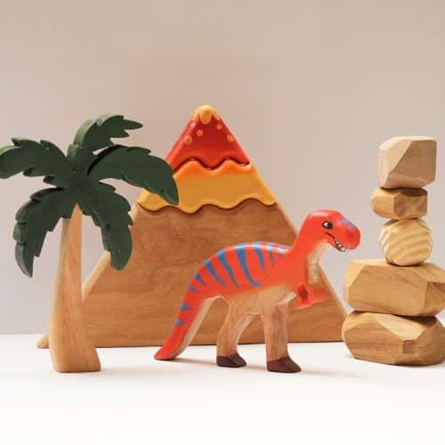 Chemical-free Wooden Dinosaur Toy