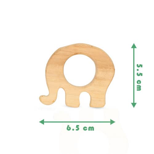 Wooden Small Elephant Toy With Measurement