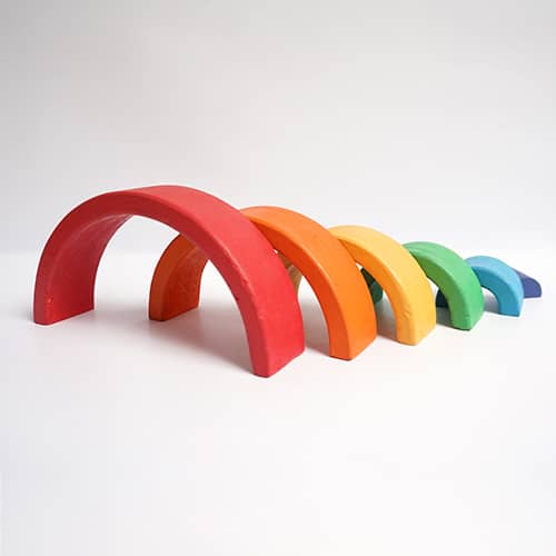 Colorful Wooden Rainbow Toy
