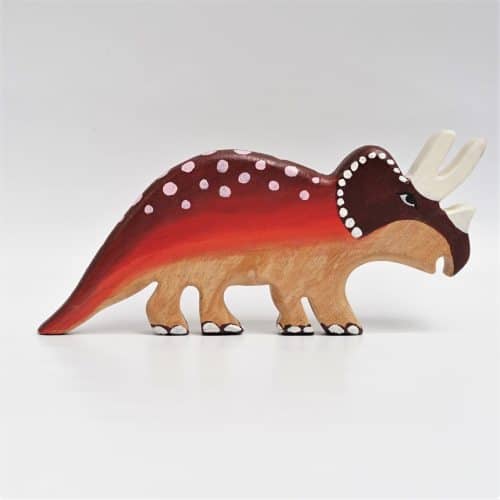 colorful wooden dinosaur toy