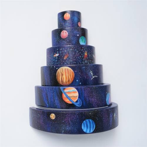 Wooden Solar System Stacker Toy