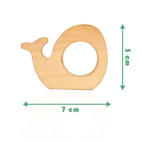 Wooden Large Whale Toy With Length Measurement
