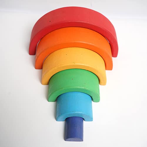 Mango Wooden Rainbow Stacker Toy