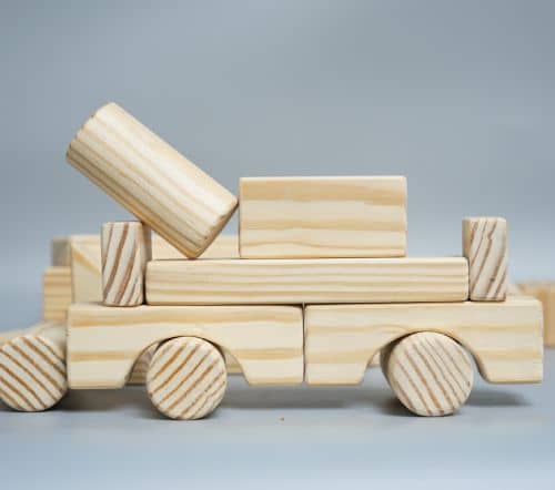 wooden car block toy