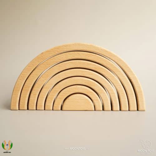 Natural Wooden Arch Stacker Toy