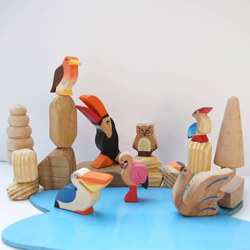 Wooden Birds Toy