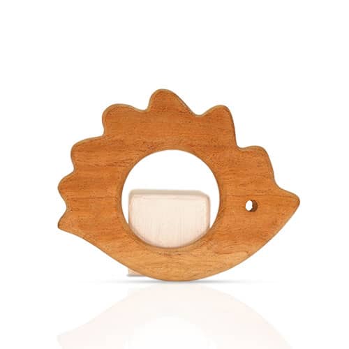 Handmade Wooden Hedgehog Toy