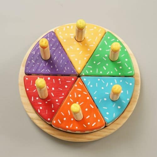 flavors wooden cake toy